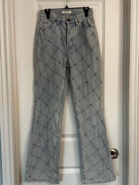 PacSun Diamond Quilted bootcut Jeans